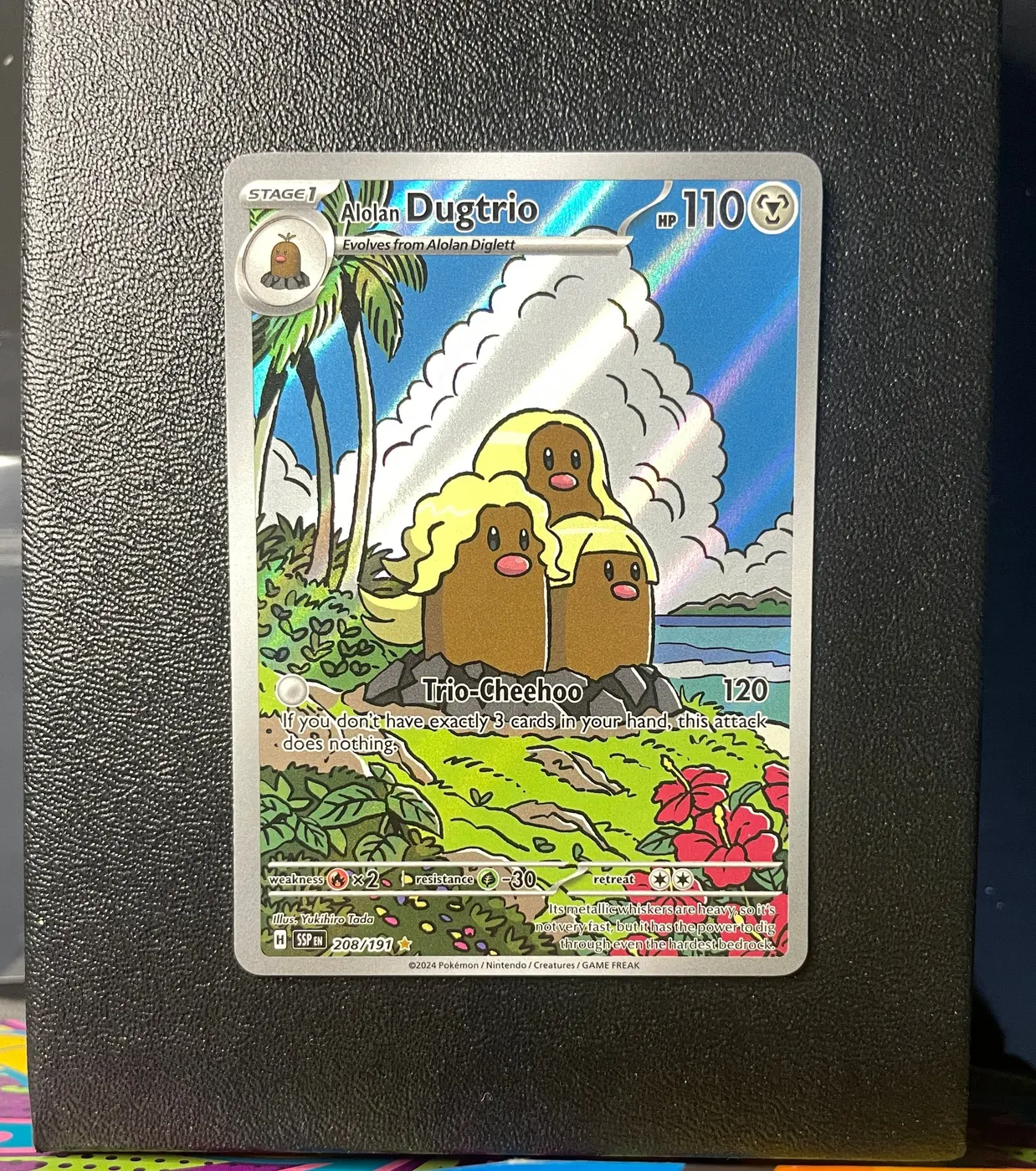 Alolan Dugtrio 208/191 - Frente