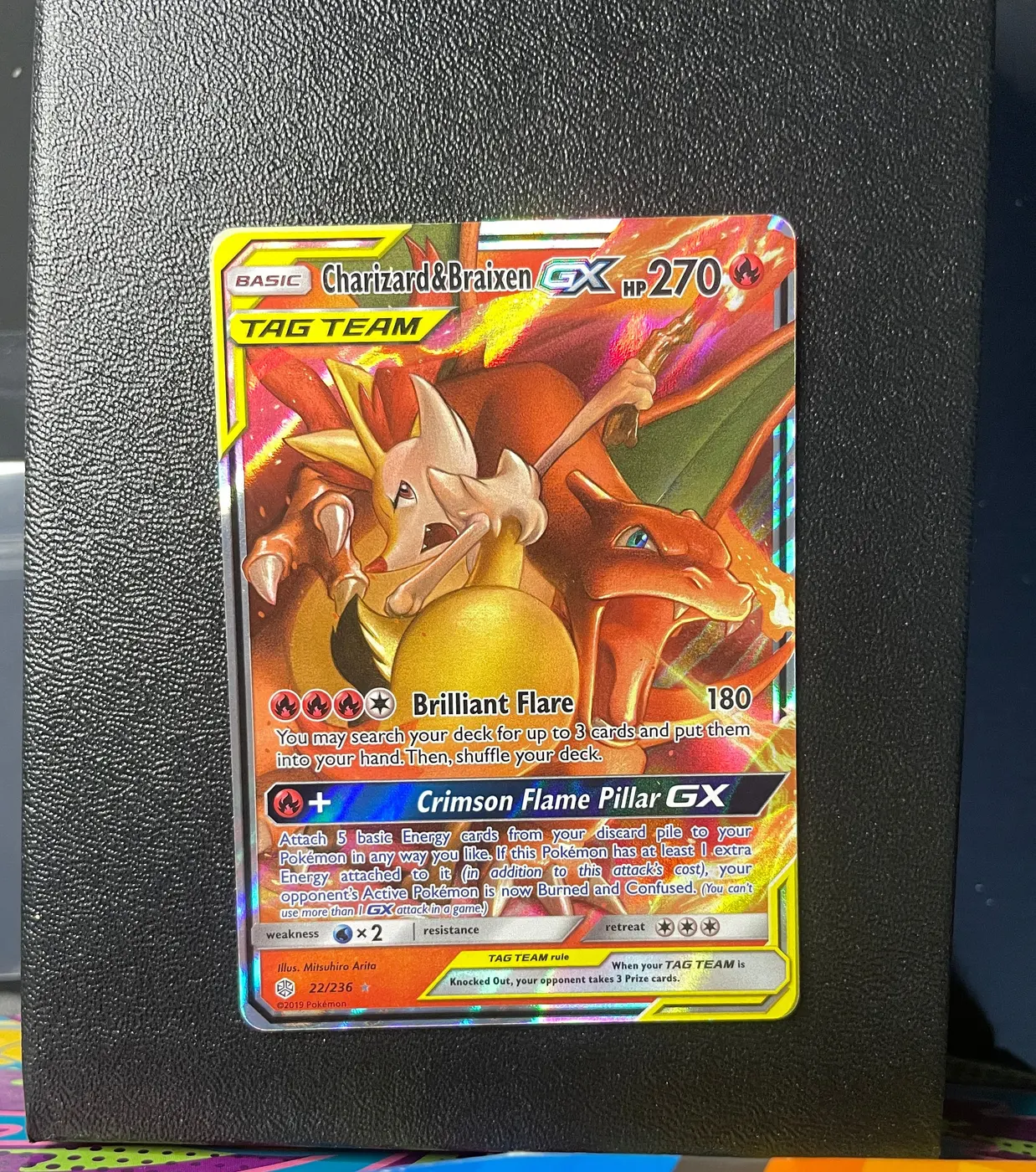 Charizard & Braixen GX 22/236 - Frente