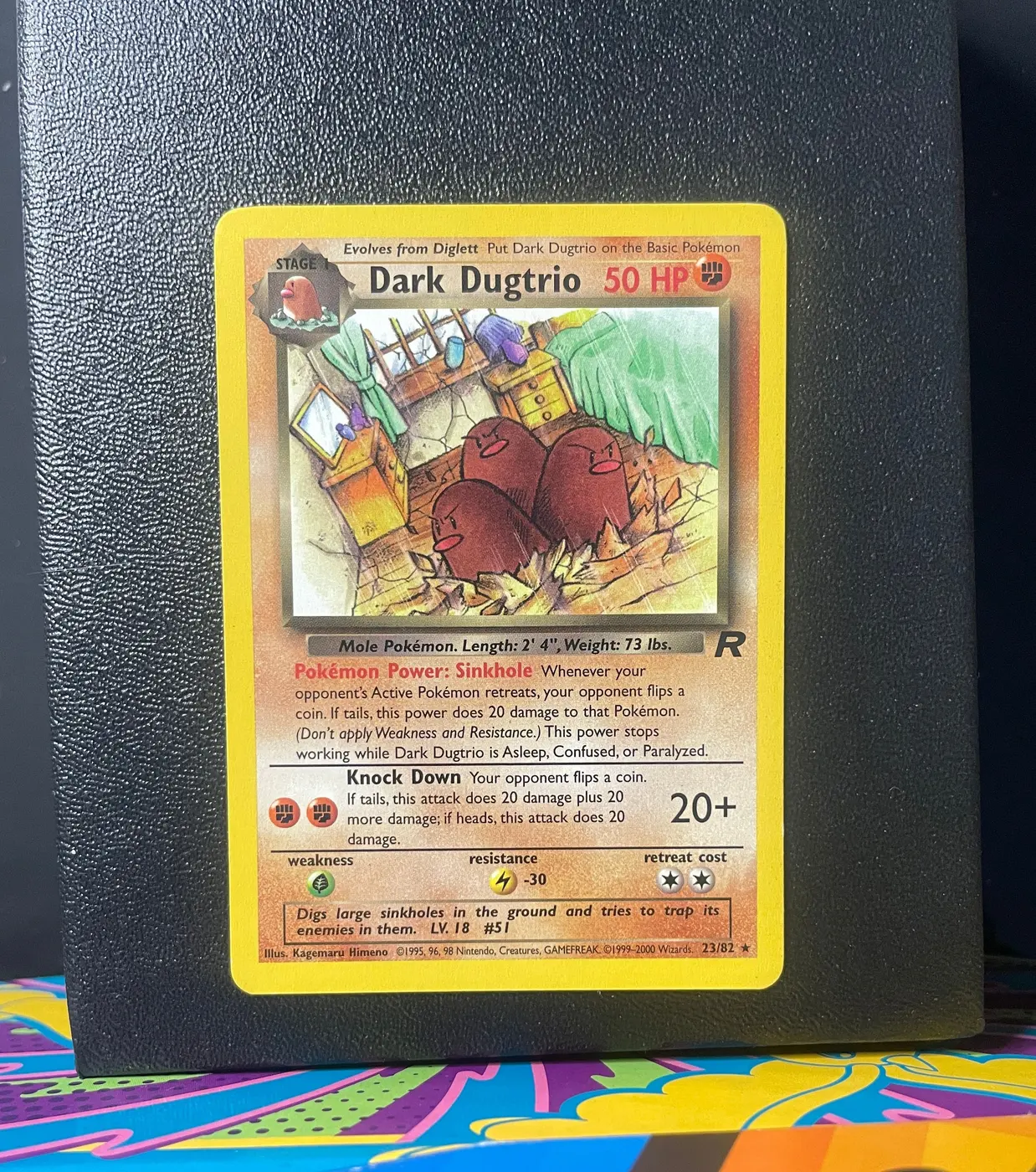 Dark Dugtrio 23/82 - Frente
