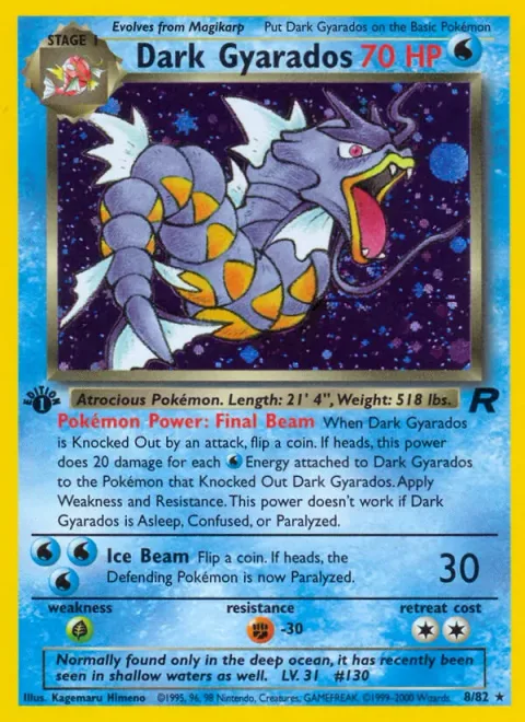 Dark Gyarados Prerelease 8/82