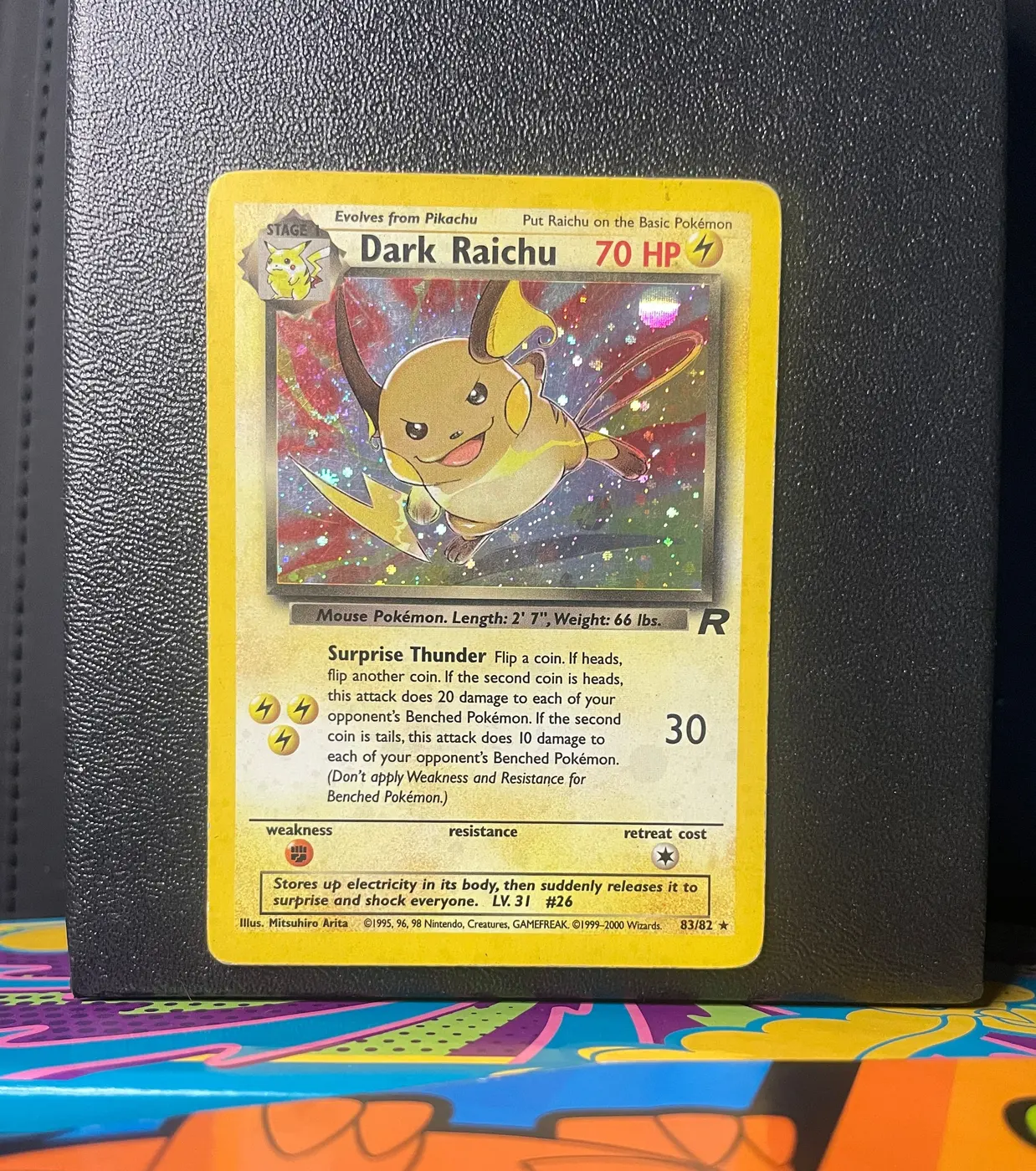 Dark Raichu 83/82 - Frente