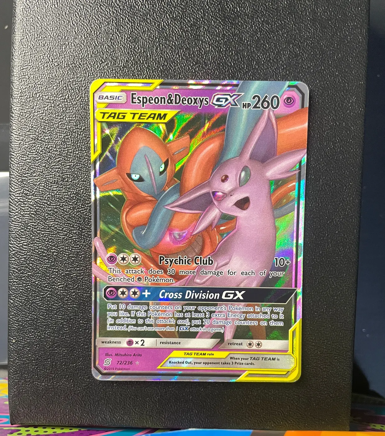 Espeon & Deoxys GX 72/236 - Frente
