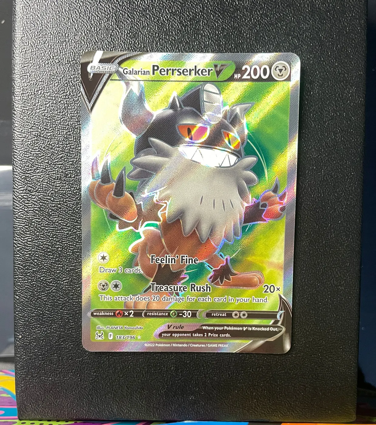 Galarian Perrserker V 183/196 - Frente