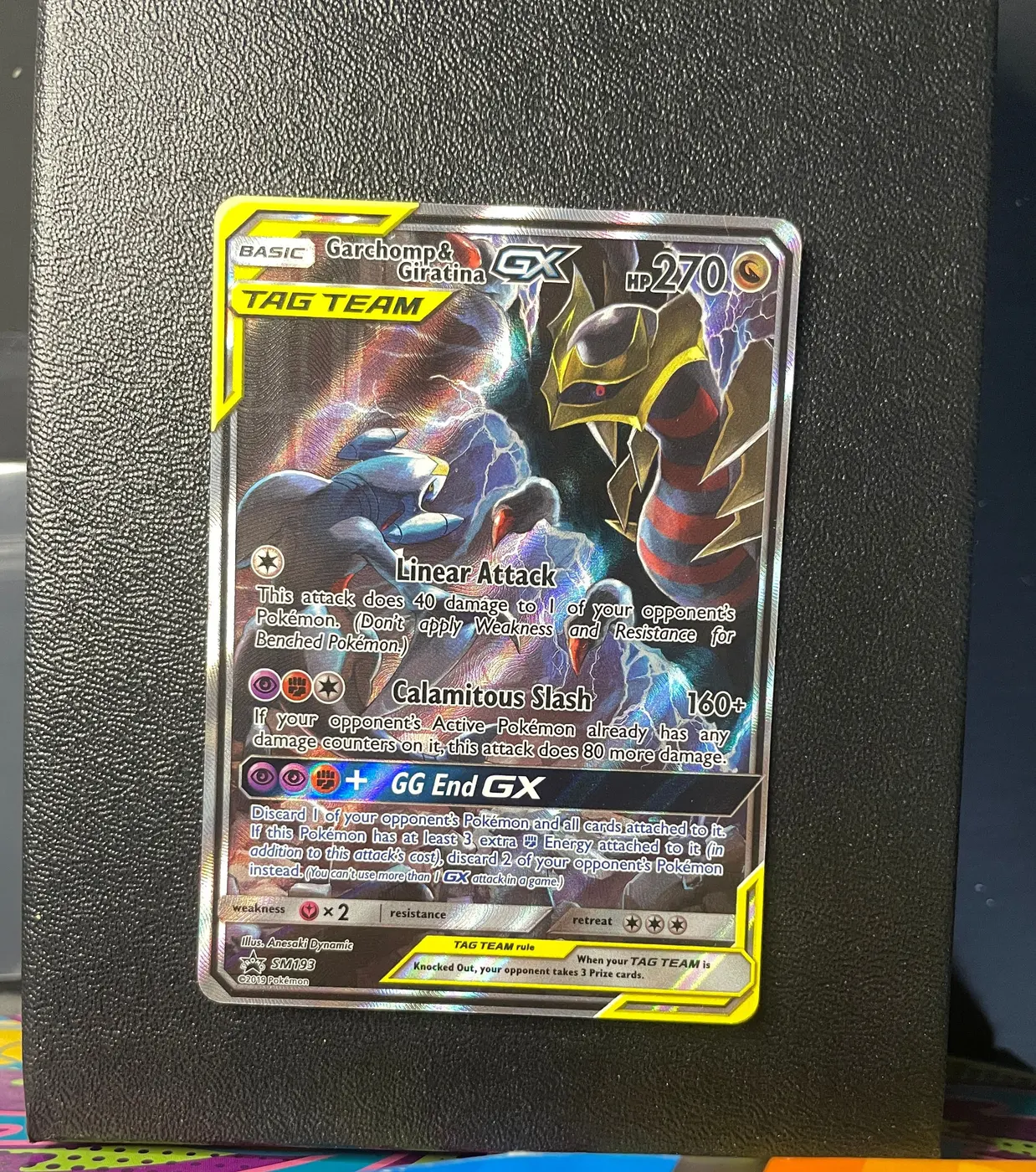 Garchomp & Giratina GX SM193 - Frente