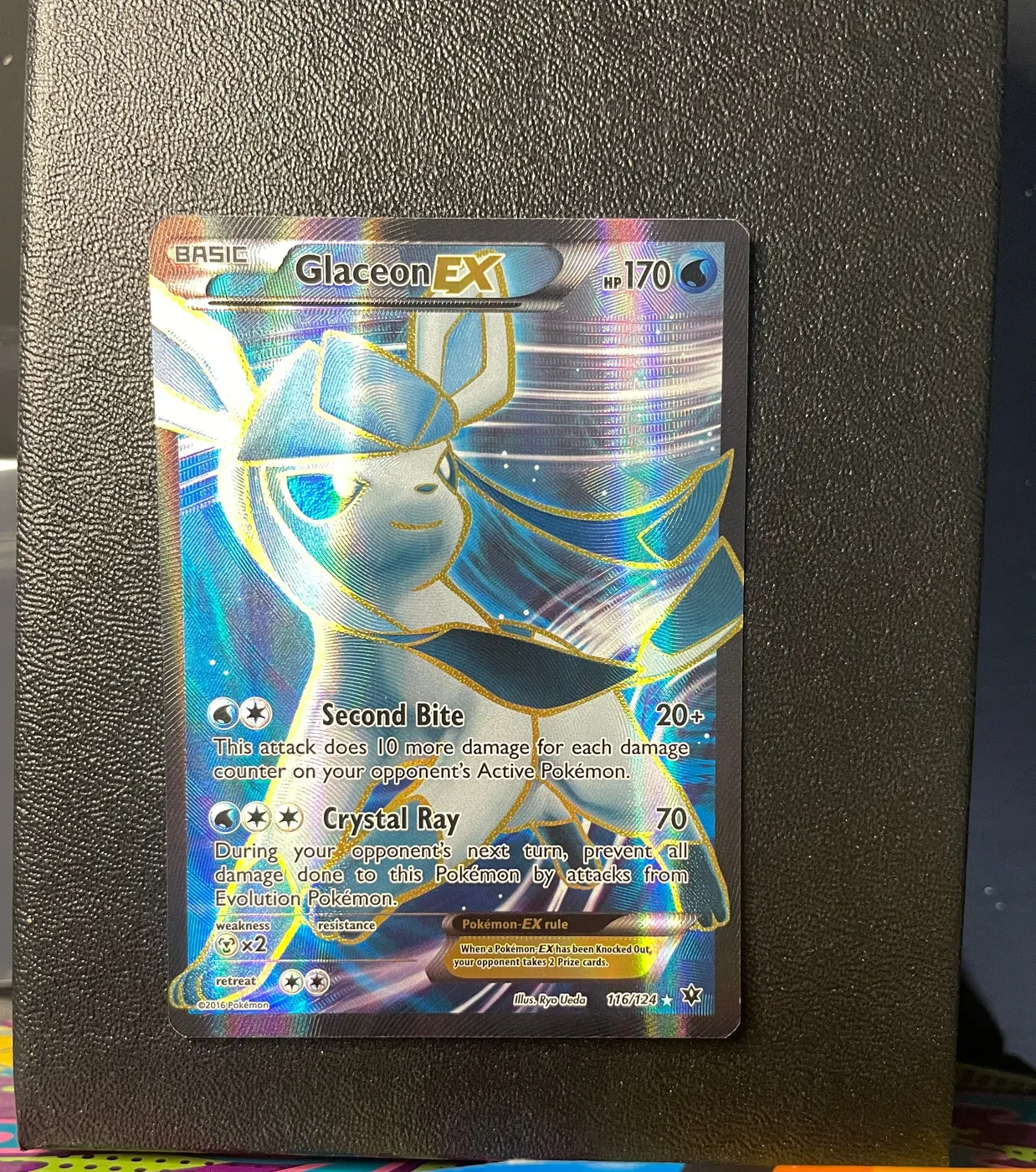 Glaceon EX 116/124 - Frente