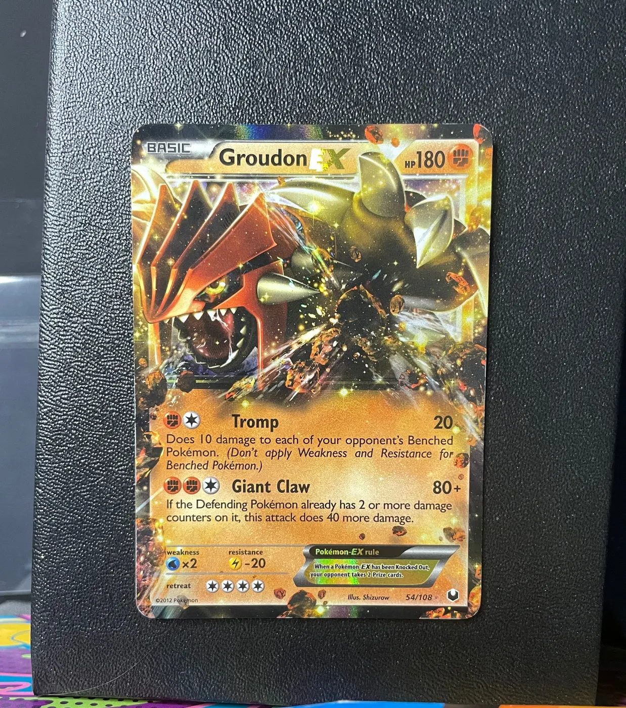 Groudon EX 54/108 - Frente