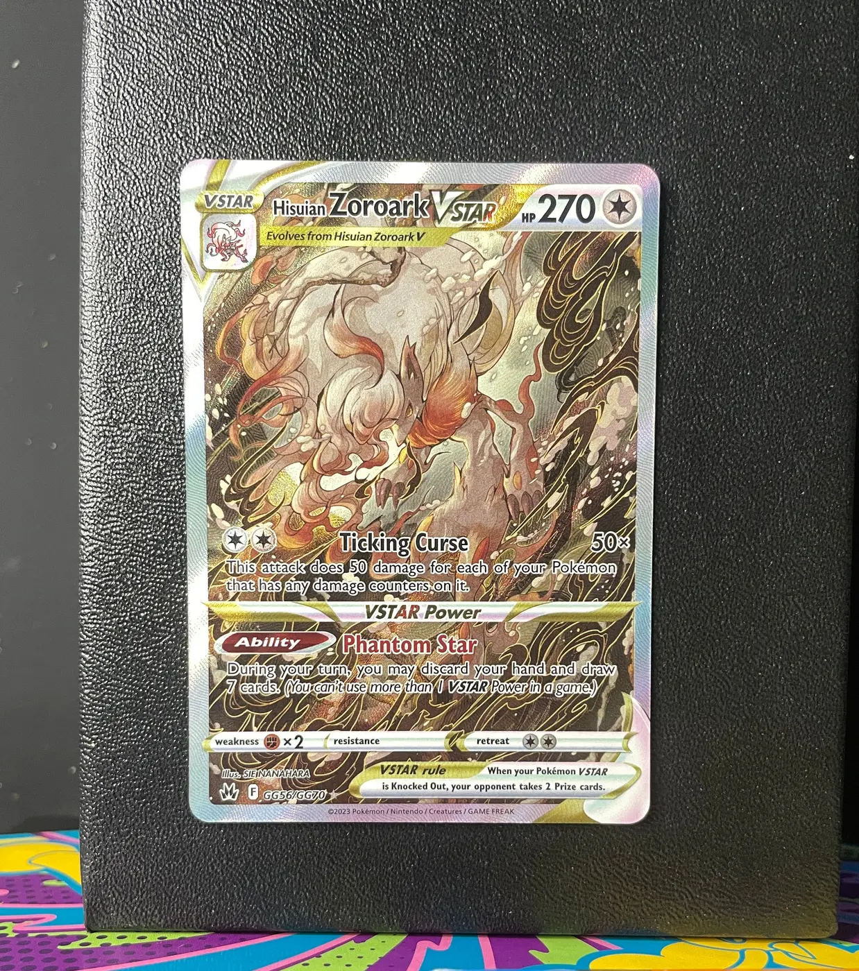 Hisuian Zoroark VSTAR GG56/GG70 - Frente