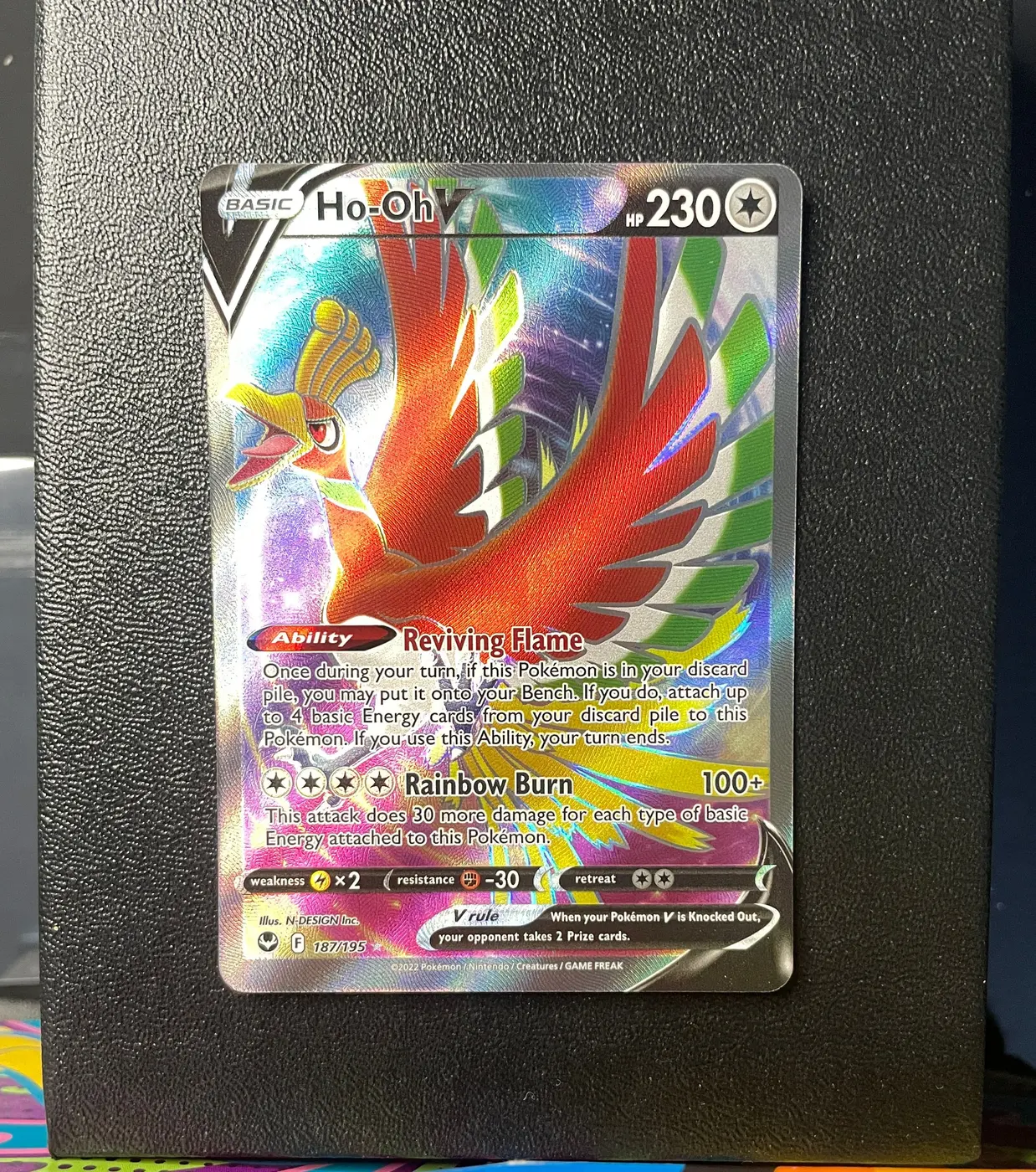 Ho-Oh V 187/195 - Frente