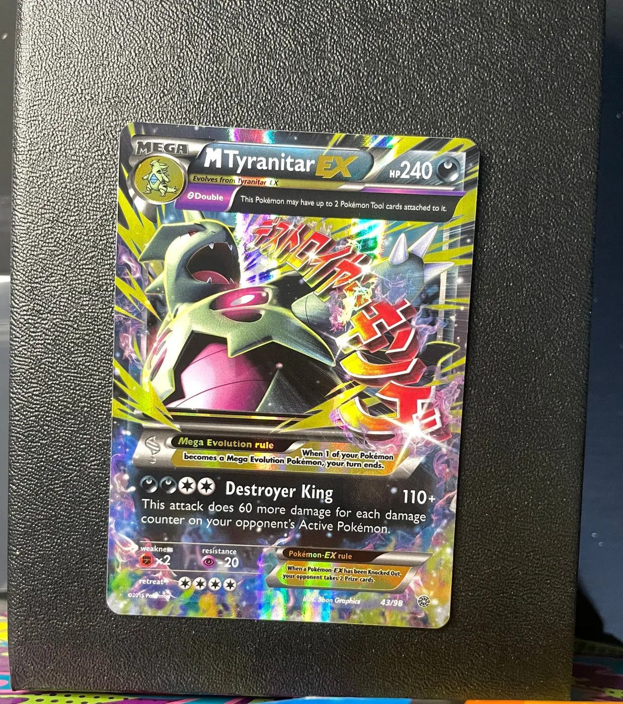 M Tyranitar EX 43/98 - Frente