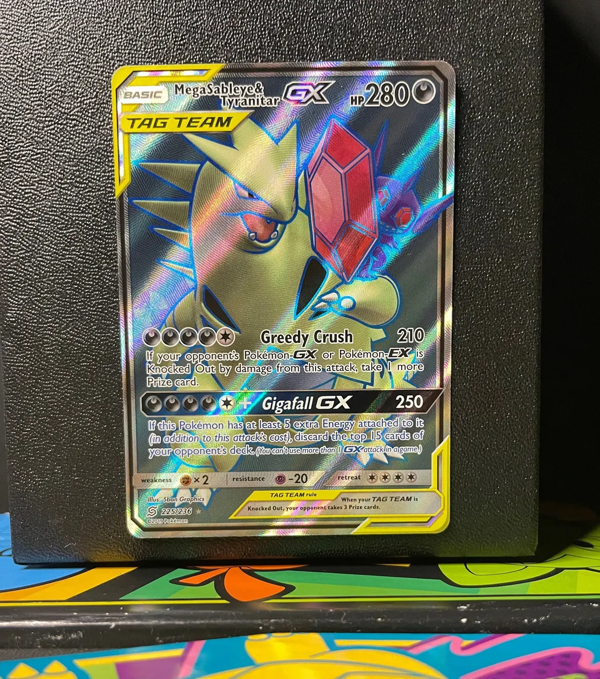 Mega Sableye & Tyranitar GX 225/236 - Frente
