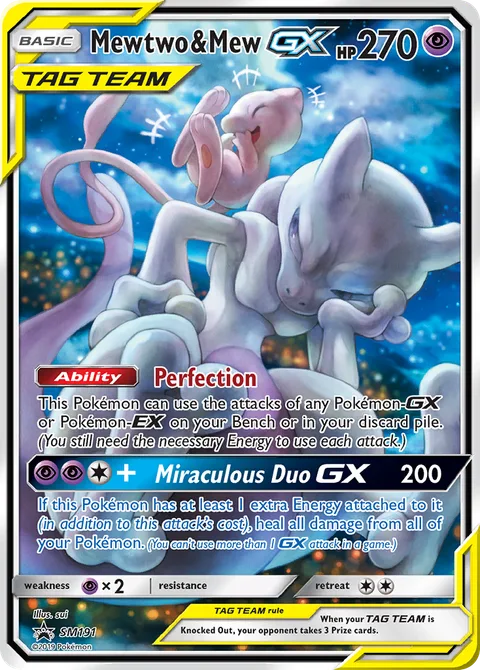Mewtwo & Mew GX SM191