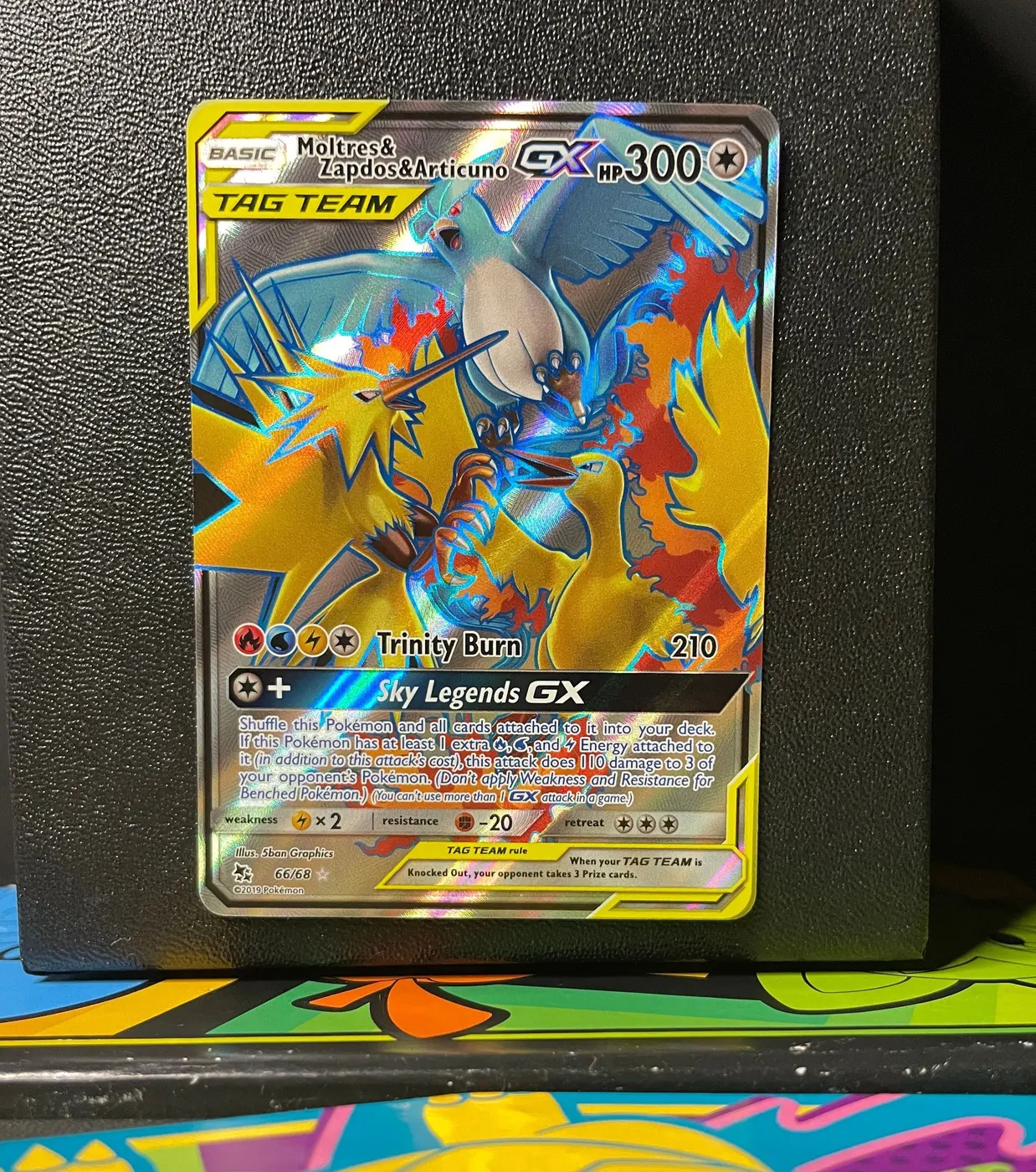 Moltres & Zapdos & Articuno GX 66/68 - Frente