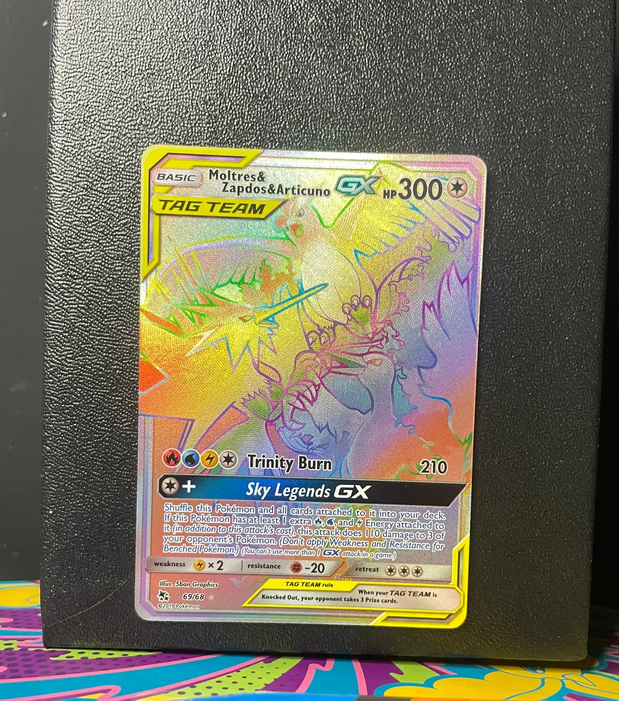 Moltres & Zapdos & Articuno GX 69/68 - Frente