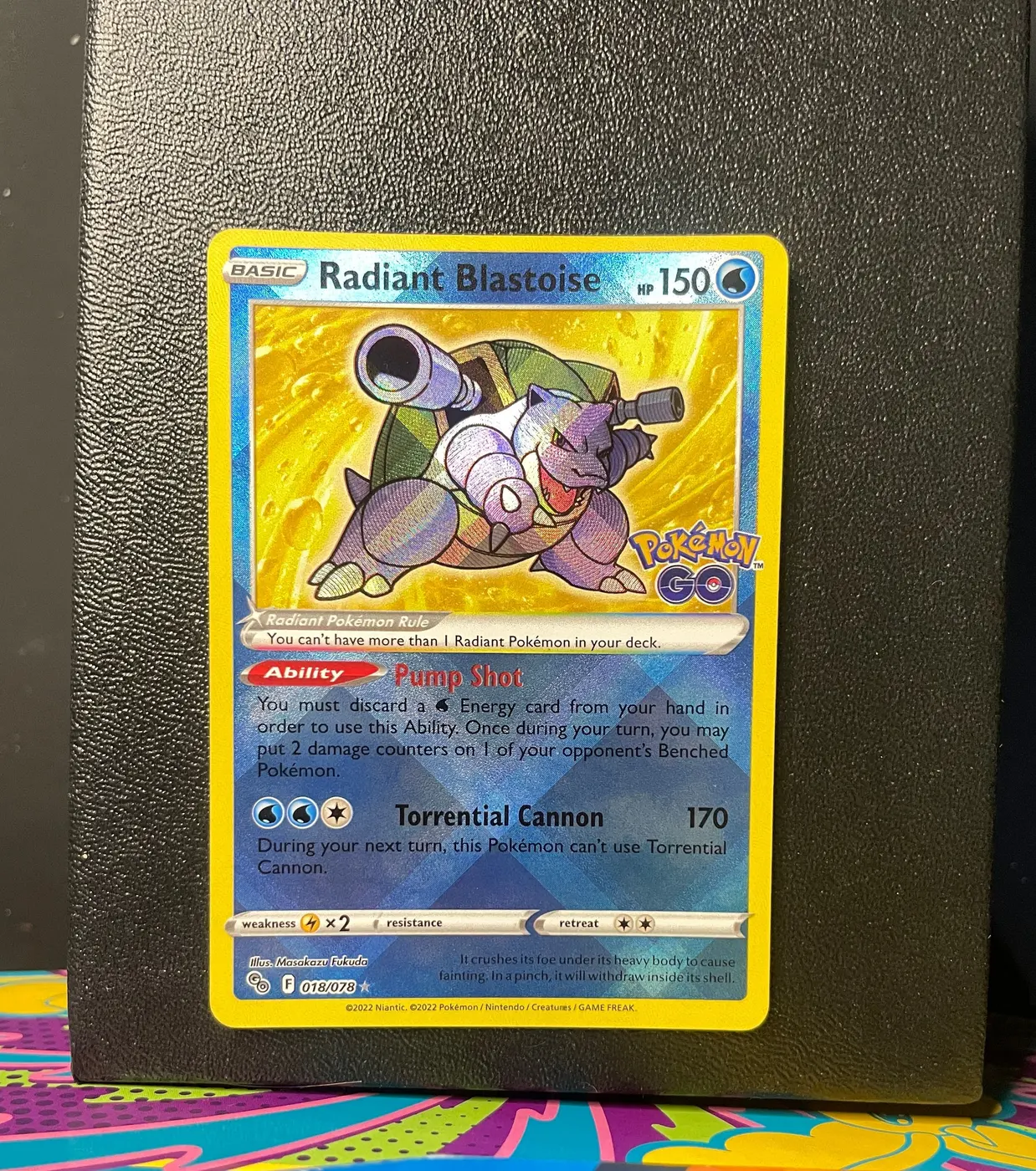 Radiant Blastoise 018/078 - Frente