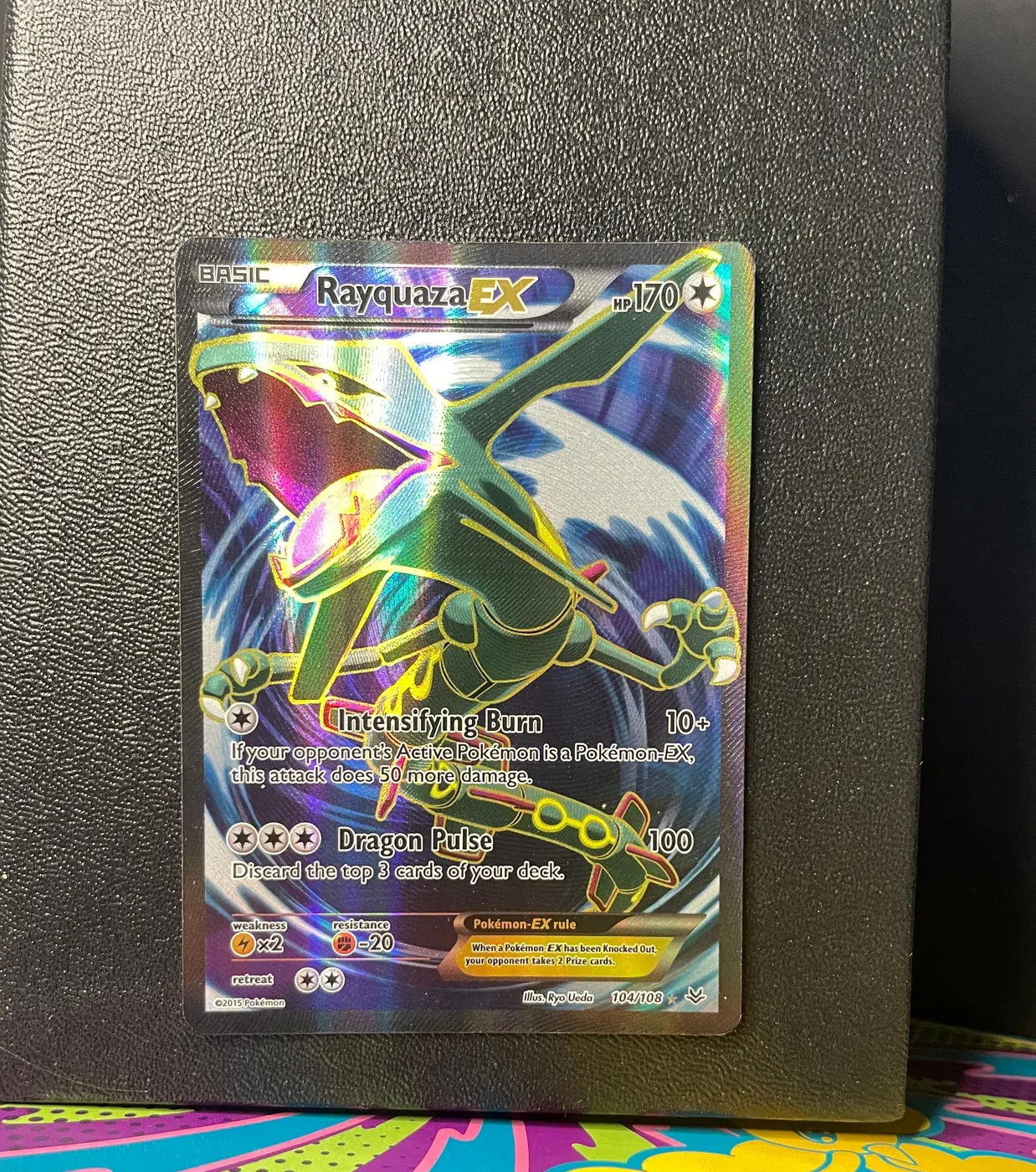 Rayquaza EX 104/108 - Frente