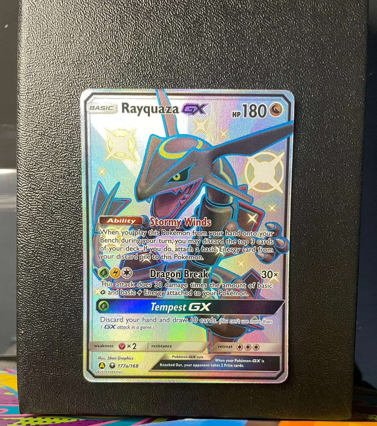 Rayquaza GX 177a/168 - Frente