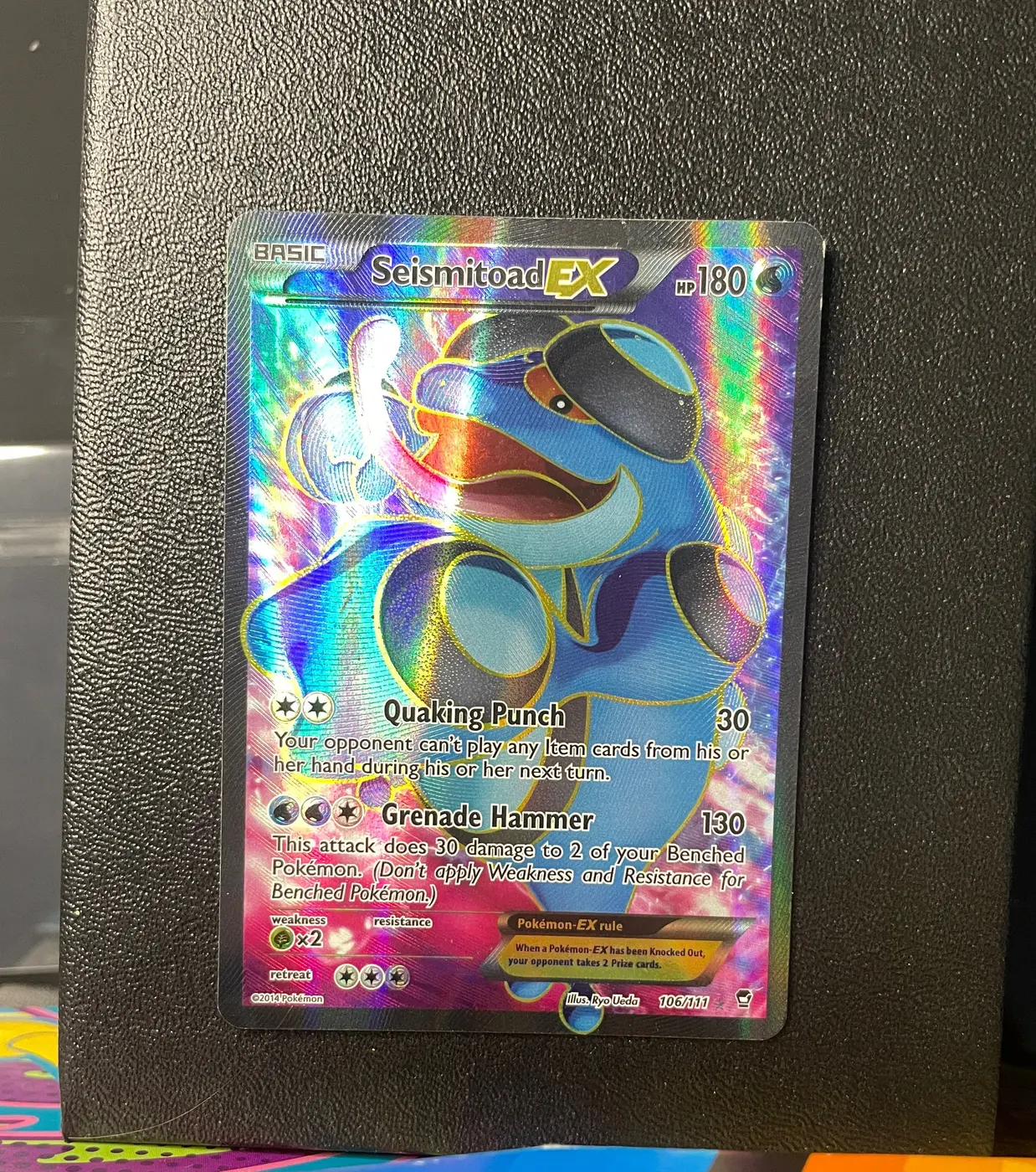 Seismitoad EX 106/111 - Frente