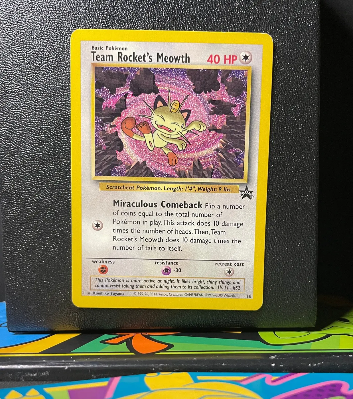 Team Rocket's Meowth 18 - Frente