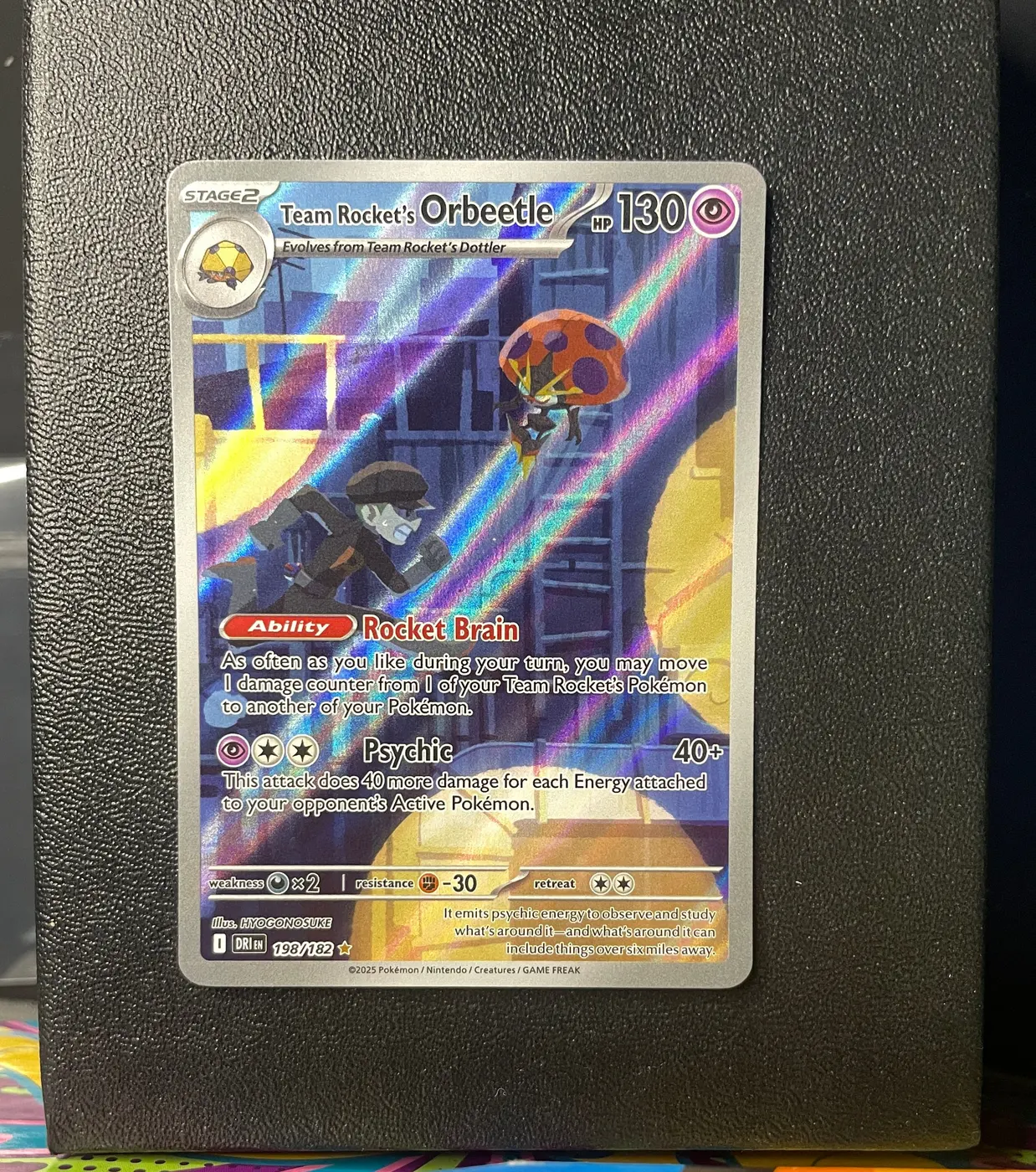 Team Rocket's Orbeetle 198/182 - Frente