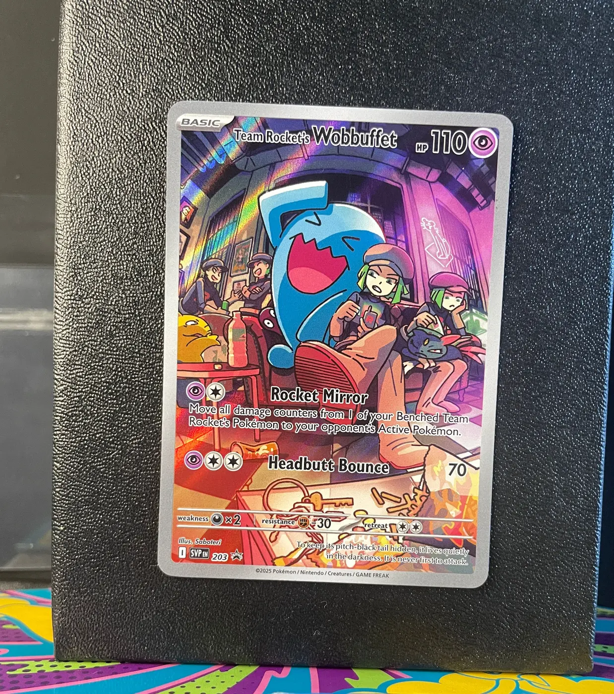 Team Rocket's Wobbuffet 203 - Frente