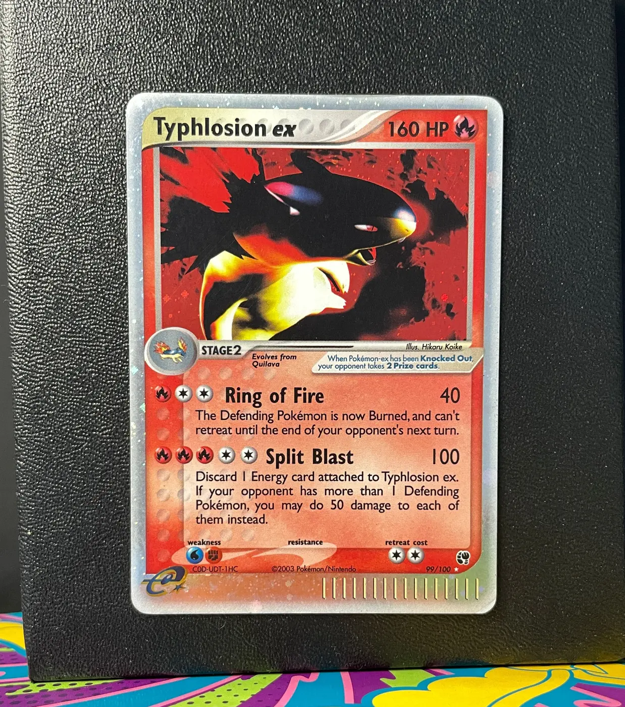 Typhlosion ex 99/100 - Frente