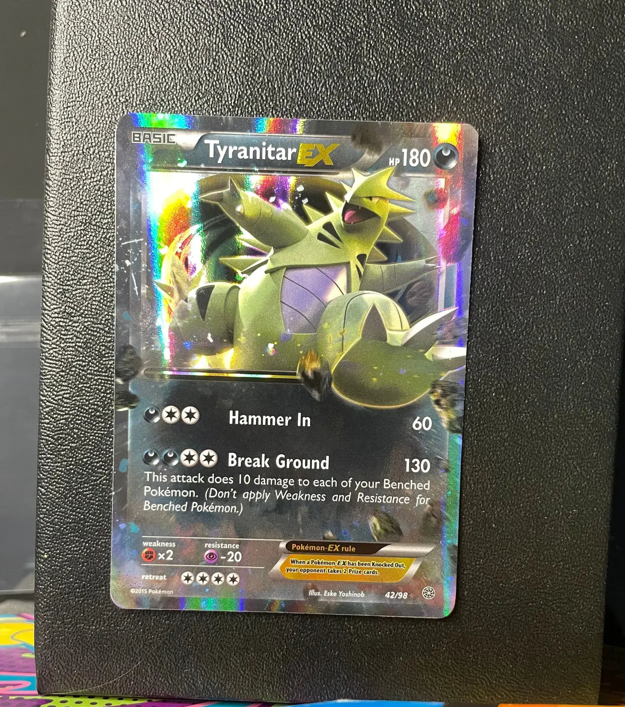 Tyranitar EX 42/98 - Frente