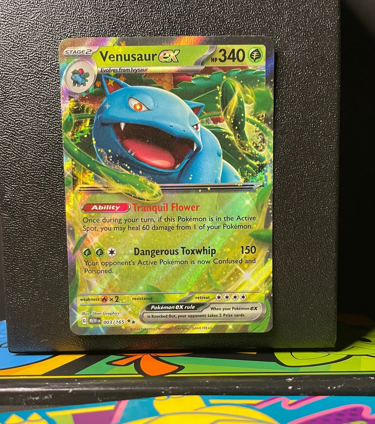 Venusaur ex 003/165 - Frente